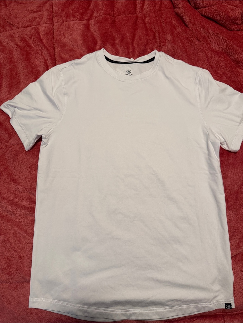 GAIAM White Short Sleeve Crew Tee for Men